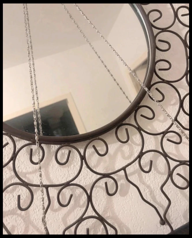Black python-effect evening clutch bag with silver chain – photo 4